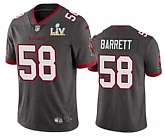 Nike Men & Women & Youth Buccaneers 58 Shaquil Barrett Gray 2021 Super Bowl LV Vapor Untouchable Limited Jersey,baseball caps,new era cap wholesale,wholesale hats